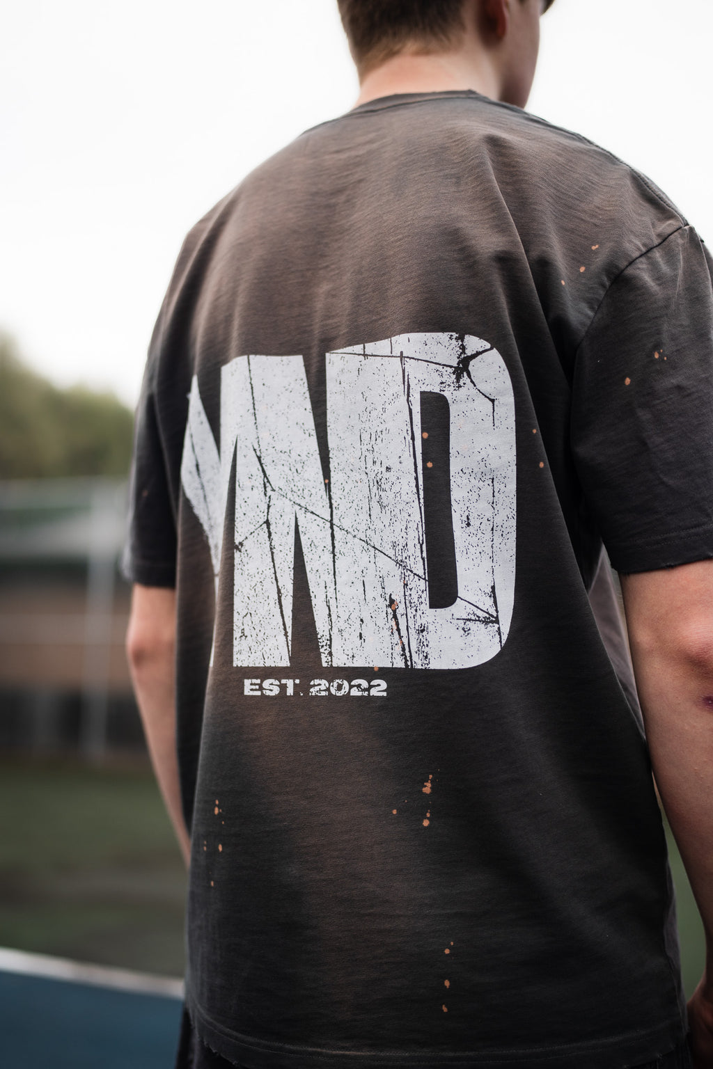 YND Sunfade Paint Splatter T-Shirt
