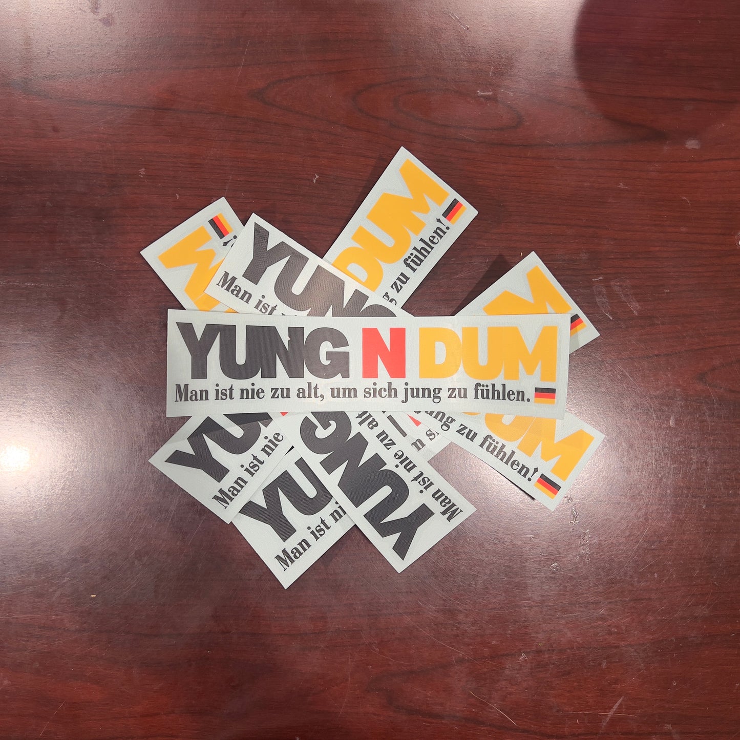 Yung N Dum - German Flag Sticker